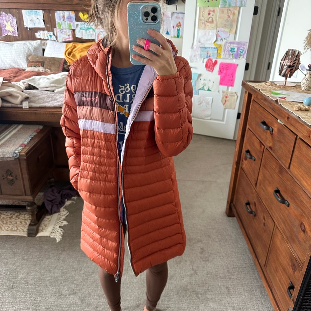 Cotopaxi Silver Puffer Jacket